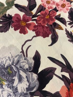 Anthropologie Floral Shower Curtain in White, Pink, Purple, Green